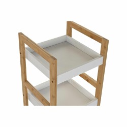 Etagère de salle de bains DKD Home Decor Blanc Naturel Bambou 30 x 29 x 100 cm