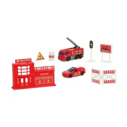 Caserne de Pompiers Rouge 24 x 15 cm