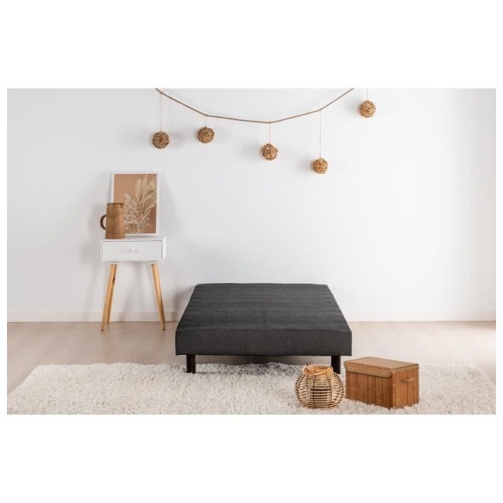 FINLANDEK Rakenne - Sommier tapissier a lattes 90 x 200 - Bois massif