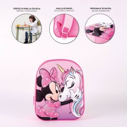 Cartable Minnie Mouse Rose (25 x 31 x 10 cm)