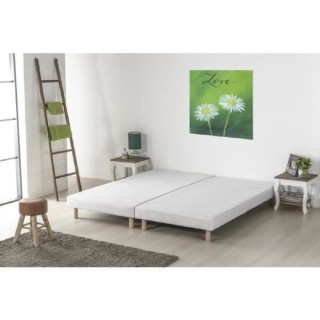 DEKO DREAM Rakenne Lot de 2 Sommiers tapissiers a lattes - 160 x 200 c