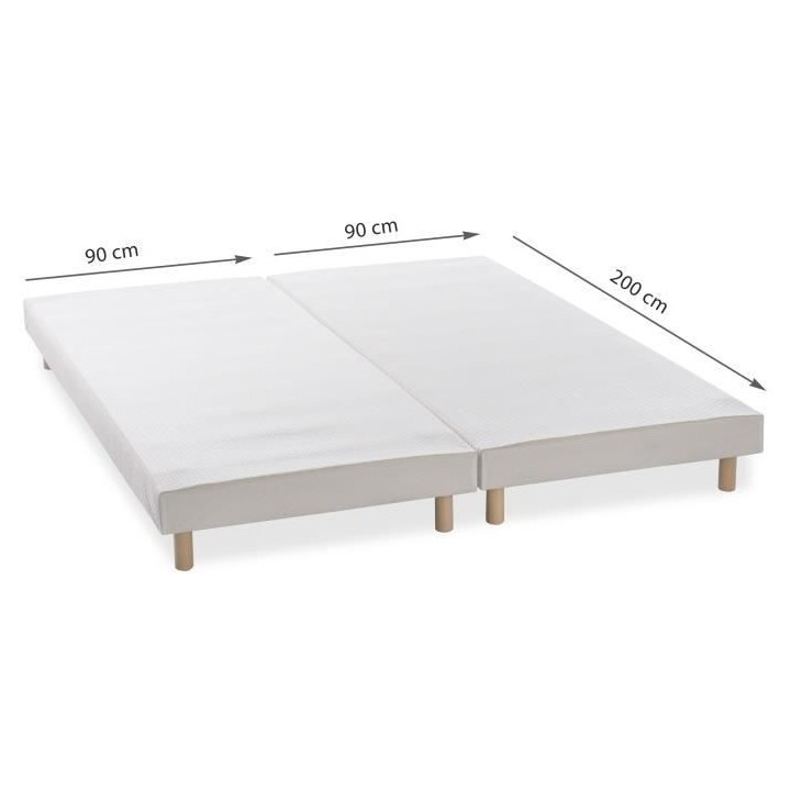 DEKO DREAM Rakenne - Sommiers tapissiers a lattes x 2 - 180 x 200 - Bo