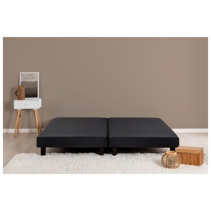 DEKO DREAM Rakenne Sommiers tapissiers a lattes x2 160x200 cm - Bois m