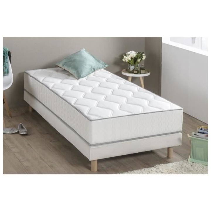 DEKO DREAM Hyvyys Ensemble matelas ressorts + sommier tapissier 90 x 1