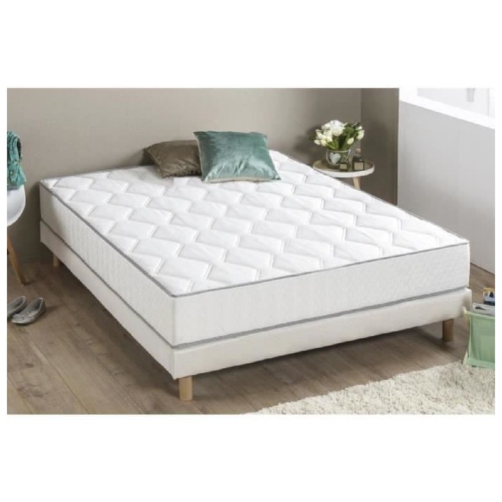 DEKO DREAM Hyvyys Ensemble Matelas ressorts + Sommier tapissier 140 x