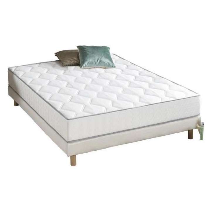 DEKO DREAM Hyvyys Ensemble Matelas ressorts + Sommier tapissier 140 x