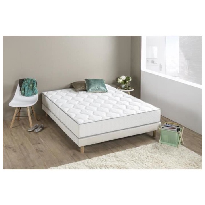 DEKO DREAM Hyvyys Ensemble Matelas ressorts + Sommier tapissier 160 x