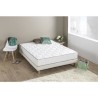 DEKO DREAM Hyvyys Ensemble Matelas ressorts + Sommier tapissier 160 x 200 - Confort équilibré - Epaisseur 23 cm - Galon gris