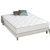 DEKO DREAM Hyvyys Ensemble Matelas ressorts + Sommier tapissier 160 x 200 - Confort équilibré - Epaisseur 23 cm - Galon gris