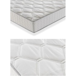 DEKO DREAM Hyvyys Ensemble Matelas ressorts + Sommier tapissier 160 x 200 - Confort équilibré - Epaisseur 23 cm - Galon gris