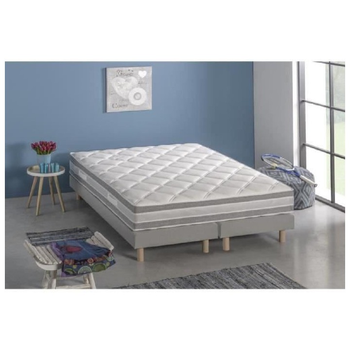 DEKO DREAM Ankka Ensemble Matelas mousse polyuréthane 160x200 cm + 2