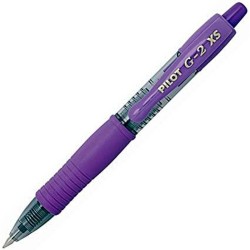 Crayon Roller Pilot G-2 XS Rétractile Violet 0,4 mm (12 Unités)