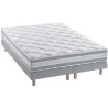 DEKO DREAM Ankka Ensemble Matelas mousse polyuréthane 160x200 cm + 2 Sommiers en bois massif - Tres ferme - Epaisseur 19 cm