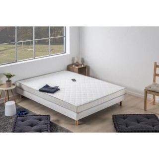 DEKO DREAM Ensemble Matelas mousse mémoire de forme + Sommier 160 x 2
