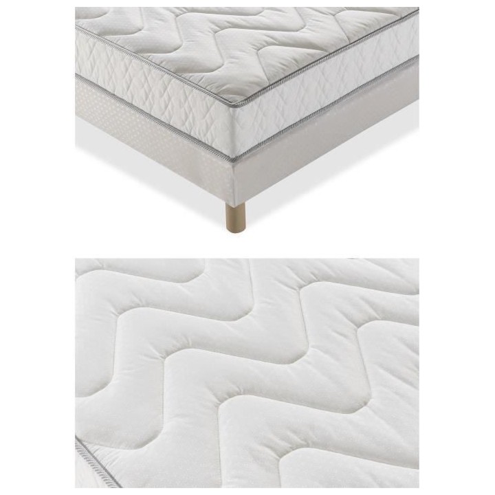 Ensemble matelas + sommier UNELMA 90 x 190 - 5 zones et mémoire de fo