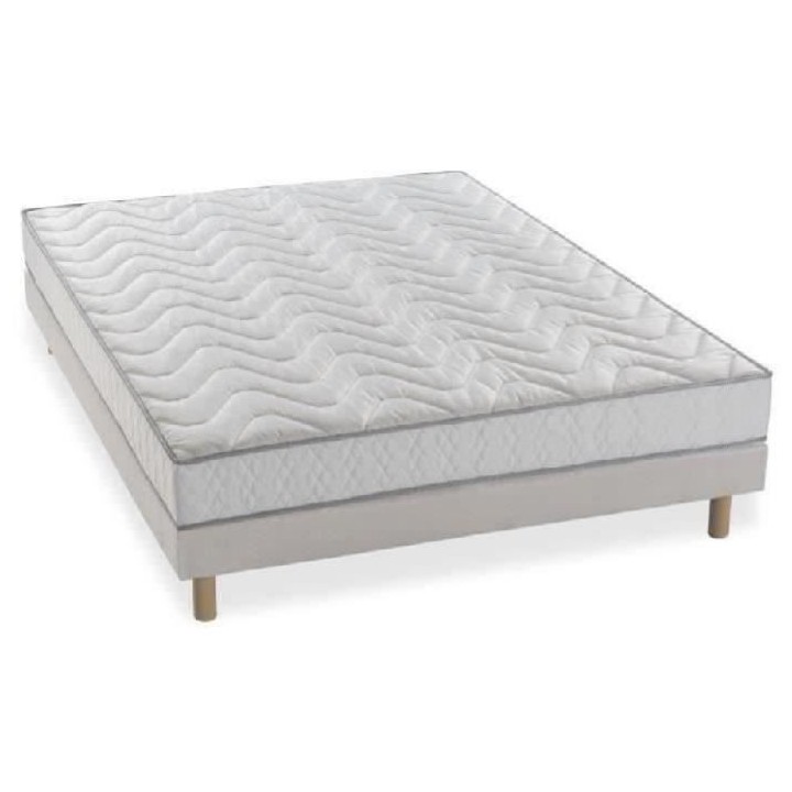 FINLANDEK Unelma - Ensemble matelas mousse mémoire de forme + sommier