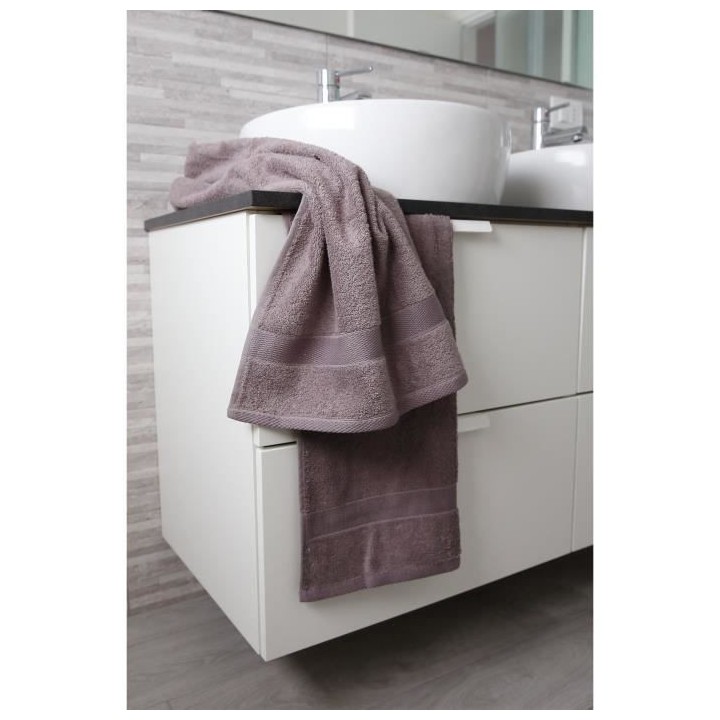 FINLANDEK Set 1 Serviette + 1 Drap Douche + 2 Gants KYLPY Gris