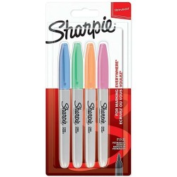 Ensemble de Marqueurs Sharpie 4 Pièces Multicouleur (3 Unités)