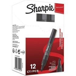 Marqueur permanent Sharpie M15 12 Pièces Noir 2 mm (12 Unités)