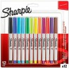 Ensemble de Marqueurs Sharpie Multicouleur 12 Pièces 0,5 mm (12 Unités)