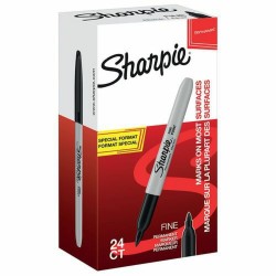 Marqueur permanent Sharpie 12 Pièces Noir 0,9 mm (12 Unités)