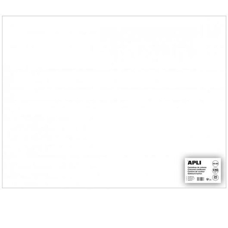 Papiers carton Apli Blanc 50 x 65 cm (25 Unités)