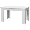 Table a manger PILVI - 4 personnes - Blanc - L 140 x P 90 x H 75 cm