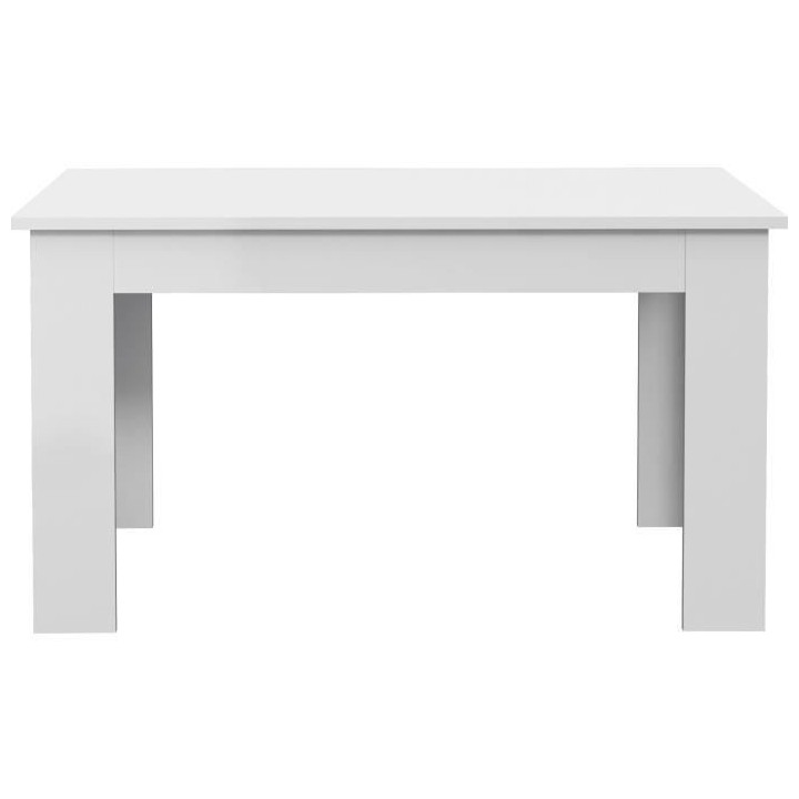 Table a manger PILVI - 4 personnes - Blanc - L 140 x P 90 x H 75 cm