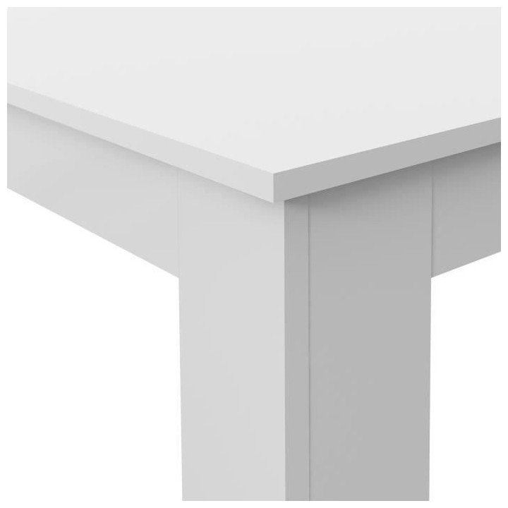 Table a manger PILVI - 4 personnes - Blanc - L 140 x P 90 x H 75 cm