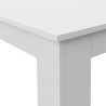 Table a manger PILVI - 4 personnes - Blanc - L 140 x P 90 x H 75 cm