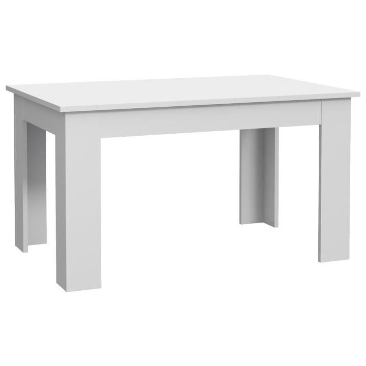 Table a manger PILVI - 4 personnes - Blanc - L 140 x P 90 x H 75 cm