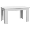 Table a manger PILVI - 4 personnes - Blanc - L 140 x P 90 x H 75 cm