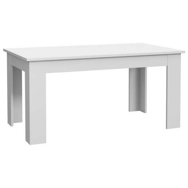 Table a manger PILVI - 6 a 8 personnes - Blanc - Contemporain - L 160
