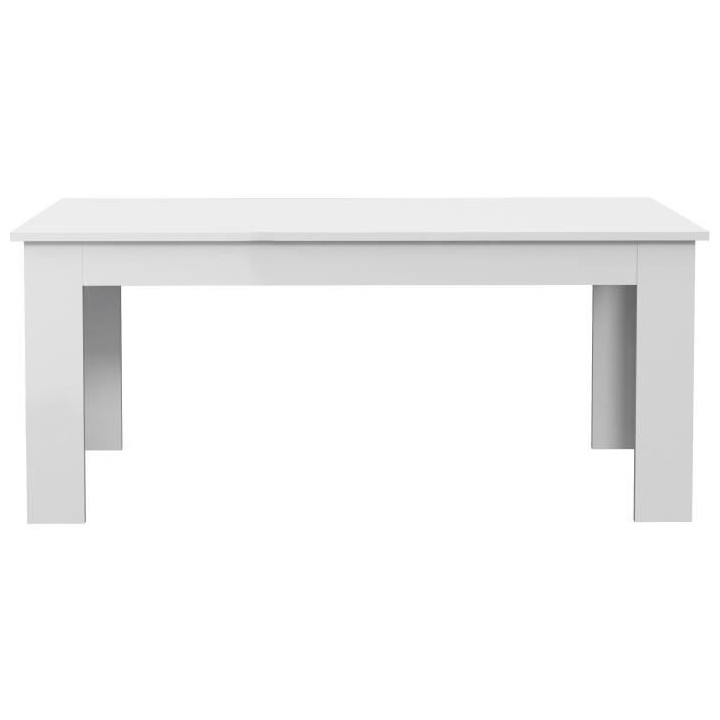 Table a manger PILVI - 8 personnes - Blanc - L 180 x I90 x H 75 cm