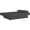 Banquette convertible 3 places Piry - Tissu gris - L 187 x P 88 cm