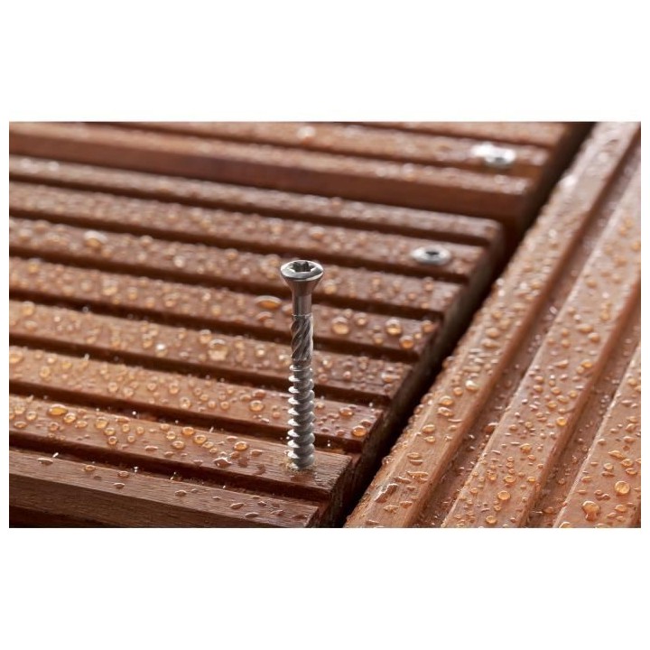 FISCHER - Vis terrasse FTS-ST 5,0x60 a tete fraisée, empreinte TX, in