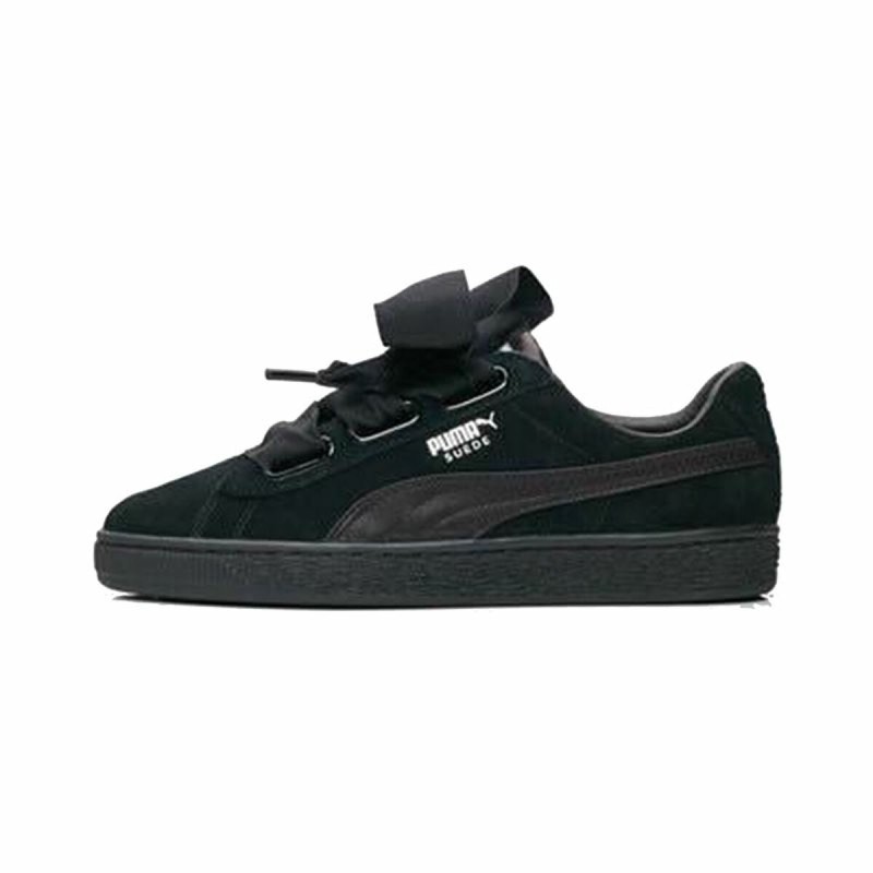 Baskets Casual pour Femme Puma Suede Heart Ep Noir