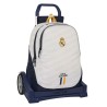 Cartable à roulettes Real Madrid C.F. Blanc 32 x 44 x 16 cm