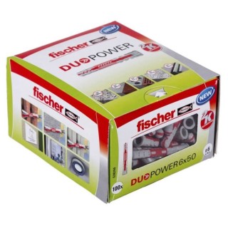 FISCHER - Cheville tous matériaux DuoPower 6x50 mm - Boîte de 100