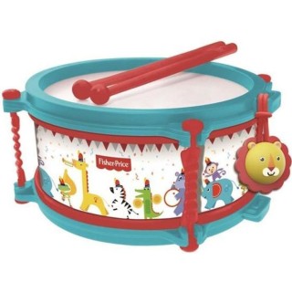 FISHER PRICE Tambour - Diametre 16 cm - Avec boîte plastique