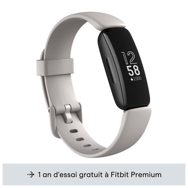 FITBIT Inspire 2 - Bracelet connecté - Autonomie 10 jours - Blanc