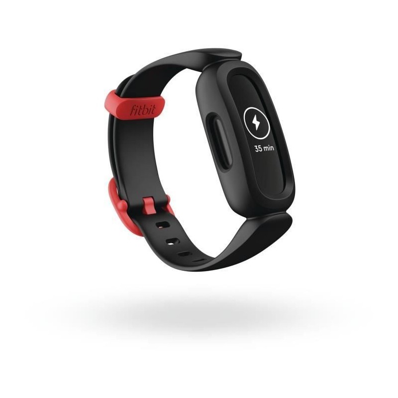 FITBIT Ace 3 - Bracelet connecté enfant - Noir et rouge