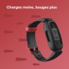 FITBIT Ace 3 - Bracelet connecté enfant - Noir et rouge