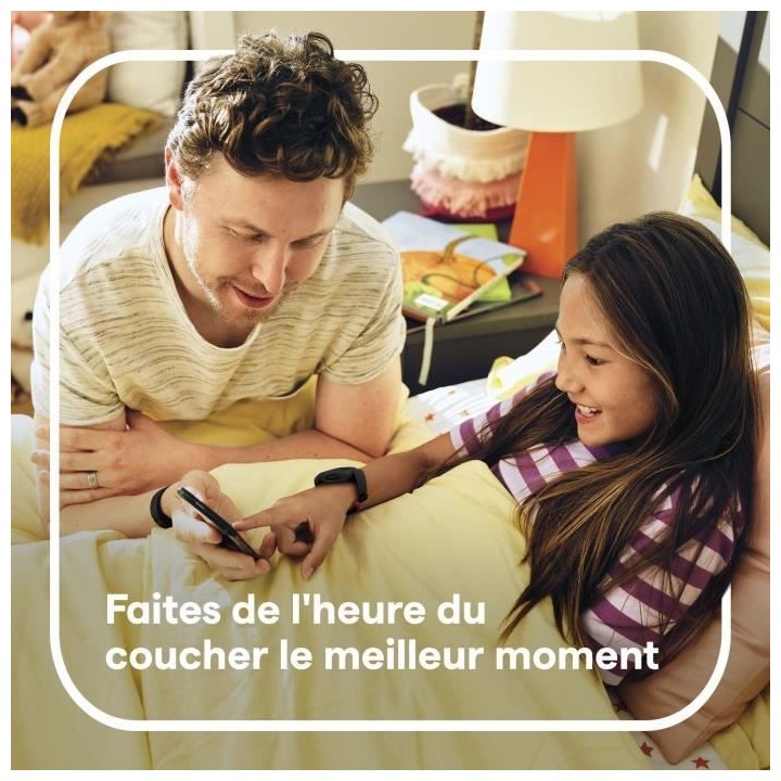 FITBIT Ace 3 - Bracelet connecté enfant - Noir et rouge