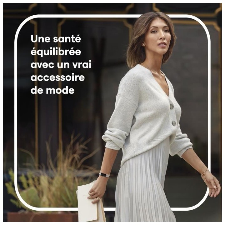FITBIT Luxe - Bracelet d'activité - Acier inoxydable platine - Ordhid