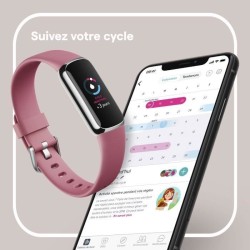 FITBIT Luxe - Bracelet d'activité - Acier inoxydable platine - Ordhidée