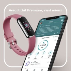 FITBIT Luxe - Bracelet d'activité - Acier inoxydable platine - Ordhidée