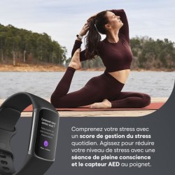 FITBIT Charge 5 - Bracelet d'activité - 6 mois d'abonnement a Premium - Noir