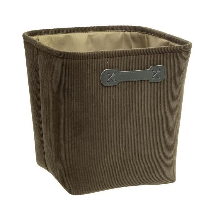 Boîte de rangement 31x31 cm - Velours vert