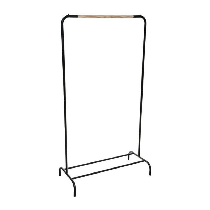 Portant a vetement simple - H 149 cm - Noir